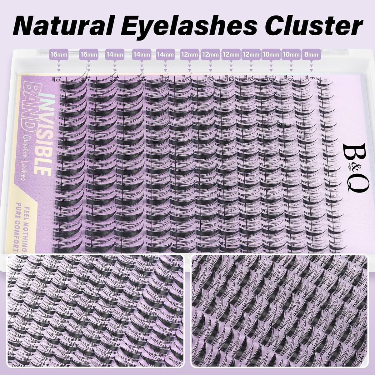 B&Qaugen Fairy Lash Clusters Kunstige Øjenvipper til Kvinder