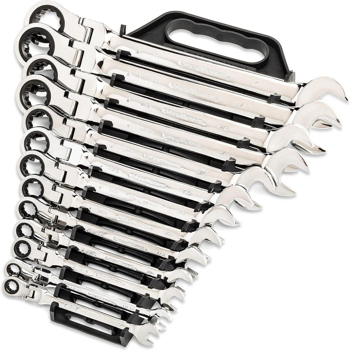 GEARWRENCH Skrallenøglesæt Flex Kombination SAE/MM 86730