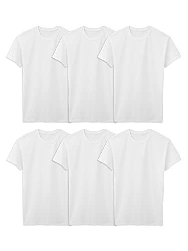 Fruit of the Loom Herre Undertrøje Crew Neck Kortærmet 6P2828