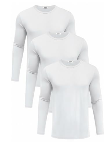 COOFANDY Herre T-shirt Langærmet Rund Hals Ztj010834*