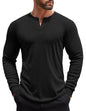 COOFANDY Herre Henley Skjorte Langærmet Ztj009440
