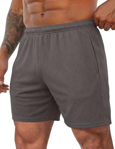 COOFANDY Herre Træningsshorts Mesh Athletic Letvægt