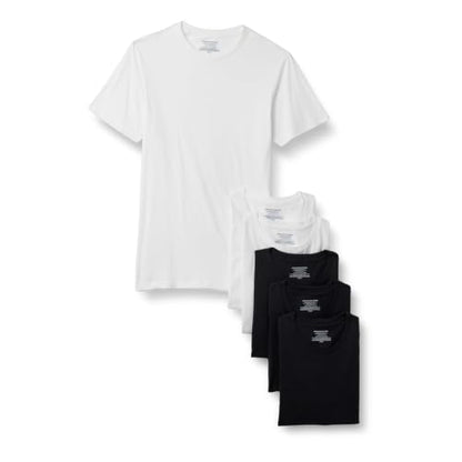 Amazon Essentials Herre Undertrøjer Crewneck Slim-Fit S17AE80000 6-Pak