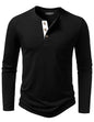 LucMatton Herre T-shirt Henley Slim Fit Langærmet Lucw210916