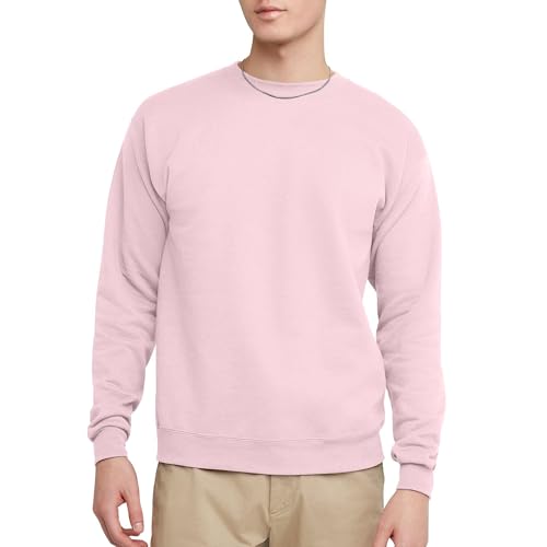 Hanes Herre Sweatshirt EcoSmart Fleece Crewneck AMZ9
