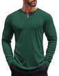 COOFANDY Herre Henley Skjorte Langærmet Ztj009440