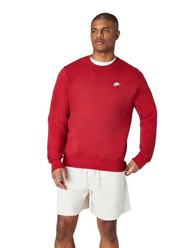 Nike Herre Sweatshirt Club Fleece Crew