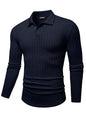 Herre Poloshirt Kortærmet Tekstureret Casual