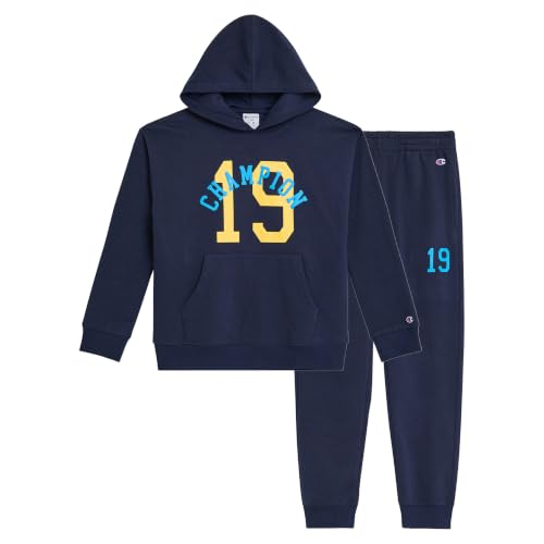 Champion Drenge Joggersæt Fleece Hættetrøje og Sweatpants BCMPJOGSET2PC