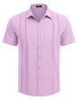 COOFANDY Herre Skjorte Cubansk Guayabera Kortærmet Ztj009248