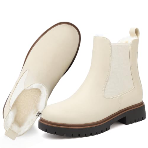 Kvinder Chelseastøvler Vinter Vandtæt Plateau 26636