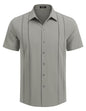 COOFANDY Herre Skjorte Cubansk Guayabera Kortærmet Ztj009248