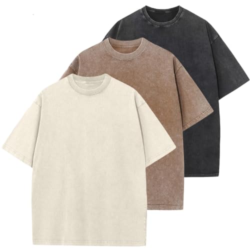 Herre T-shirt Oversized Bomuld Casual Kortærmet