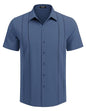 COOFANDY Herre Skjorte Cubansk Guayabera Kortærmet Ztj009248