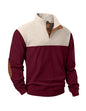 JMIERR Herre Sweatshirt Fløjl Quarter Button Pullover
