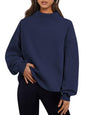 Trendy Queen Mock Neck Sweatshirt til Kvinder