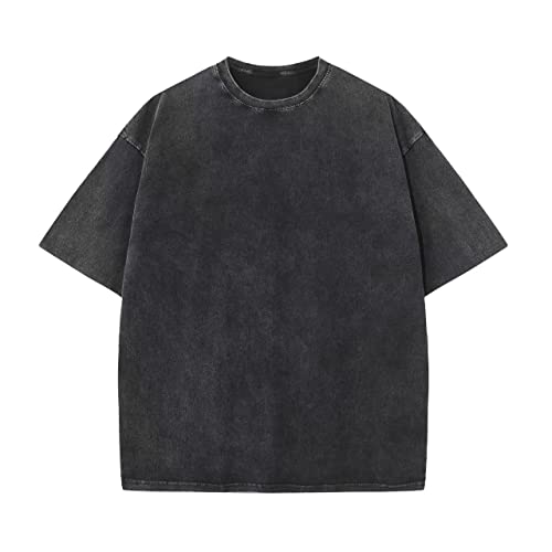 Herre T-shirt Oversized Bomuld Casual Kortærmet