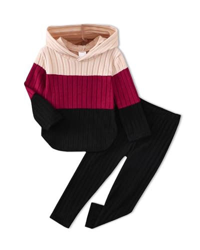 Pige Tøjsæt Hættetrøje Sweatshirt Leggings Efterår Vinter
