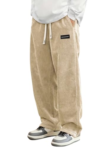 Hidkat Herre Fløjlsbukser Afslappede Sweatpants K1166