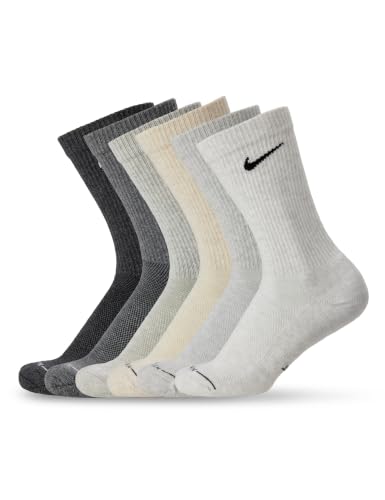 Nike Unisex Strømper Everyday Elevated Crew 6-Pak