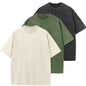 Herre T-shirt Oversized Bomuld Casual Kortærmet