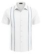 COOFANDY Herre Skjorte Cubansk Guayabera Kortærmet Ztj009248