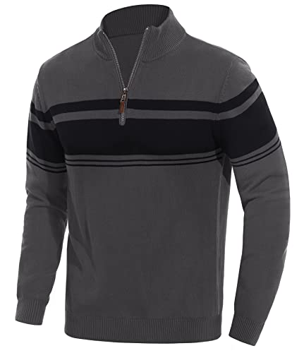EKLENTSON Herre Striktrøje Quarter Zip EK-501