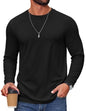 COOFANDY Herre T-Shirt Langærmet Casual Crew Neck Cxj010852