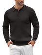 COOFANDY Herre Polo Langærmet Casual Strik Ztj009061