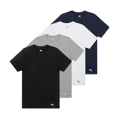 PUMA Herre T-shirt 4-Pak Crewneck Kortærmet PCOREM237688