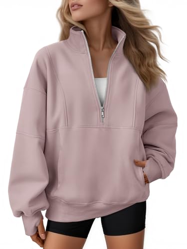 AUTOMET Quarter Zip Fleece Sweatshirt til Kvinder