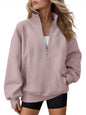 AUTOMET Quarter Zip Fleece Sweatshirt til Kvinder