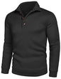 COOFANDY Herre Striktrøje Fleece Pullover Langærmet
