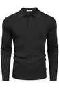 COOFANDY Herre Poloshirt Strik Langærmet Ztj009471