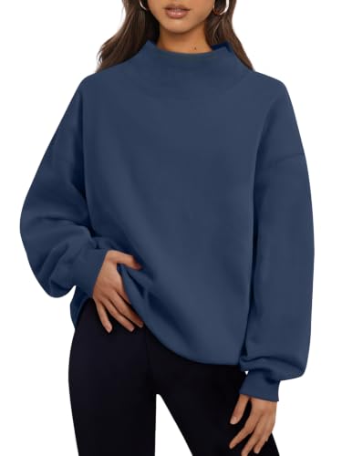 Trendy Queen Mock Neck Sweatshirt til Kvinder