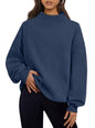 Trendy Queen Mock Neck Sweatshirt til Kvinder