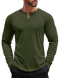 COOFANDY Herre Henley Skjorte Langærmet Ztj009440