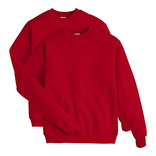 Hanes Herre Sweatshirt EcoSmart Fleece Crewneck AMZ9