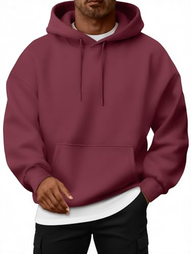 EF1466 Oversized Fleece Hættetrøje til Mænd