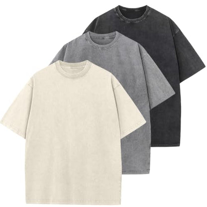 Herre T-shirt Oversized Bomuld Casual Kortærmet