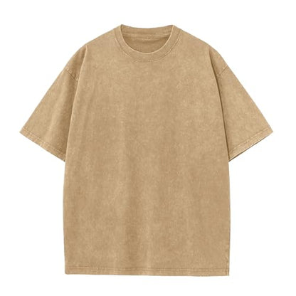 Herre T-shirt Oversized Bomuld Casual Kortærmet