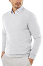 COOFANDY Herre Striktrøje Crew Neck Langærmet Slim Fit