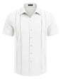 COOFANDY Herre Skjorte Cubansk Guayabera Kortærmet Ztj009248