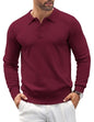 COOFANDY Herre Polo Langærmet Casual Strik Ztj009061