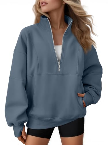 AUTOMET Quarter Zip Fleece Sweatshirt til Kvinder