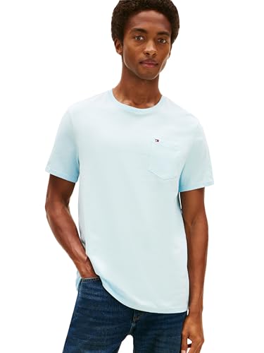 Tommy Hilfiger Herre T-shirt Essential Bomuld Brystlomme Kortærmet