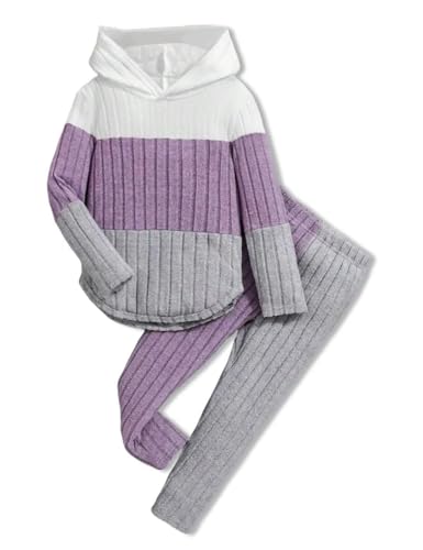 Pige Tøjsæt Hættetrøje Sweatshirt Leggings Efterår Vinter
