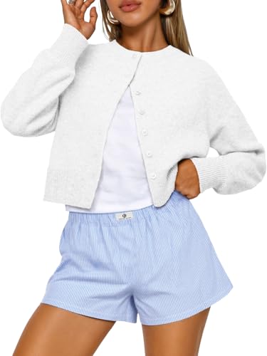 Trendy Queen Cropped Cardigan Trøje til Kvinder Trd688