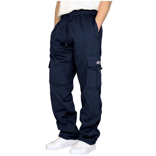 Herre Joggingbukser Cargo Fleece Løstsiddende