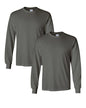 Gildan Voksen T-shirt Heavy Cotton Langærmet G5400 2-Pak